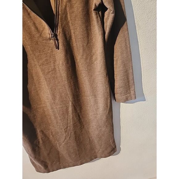 Ralph Lauren Sweatshirt Brown Dress Brown Cotton Poly Blend Extra Small XS - Picture 5 of 6